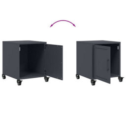 Berkfield Bedside Cabinets 2 Pcs Anthracite 36X39X43.5 Cm Steel - thumbnail 9