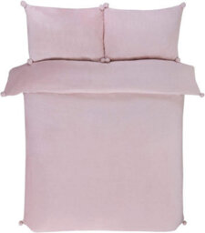 Smart Living Luxurious Pom Pom Fleece Duvet Cover With Pillowcases - thumbnail 4