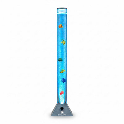 Straame 90 Cm Bubble Fish Lamp, Colour Changing Led Light, Sensory Room Decor & Mood Includes Artificial Tropical Adjustable