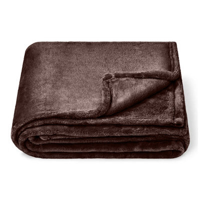 Moonlight Bedding Fleece Blanket Soft Throw Lightweight All Season Sofa, Bed & Travel Blanket King (Coffee, 200X240Cm) - image 1