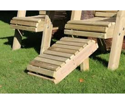 Churnet Valley Garden Furniture Ltd Ergonomic Foot Stool - Wood - L50 X W35 X H30 Cm - L50 X W35 X H30 Cm - image 1
