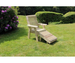 Churnet Valley Garden Furniture Ltd Ergonomic Foot Stool - Wood - L50 X W35 X H30 Cm - L50 X W35 X H30 Cm - thumbnail 4