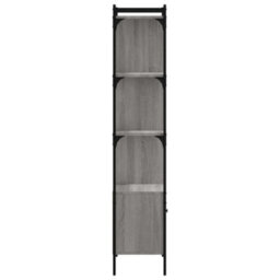 Berkfield Bookcase With Door Grey Sonoma 44.5X30X154.5 Cm Engineered Wood - thumbnail 5