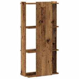 Berkfield Elegant Bookcase 3-Tier Old Wood 60X30X120 Cm Engineered Wood - thumbnail 6