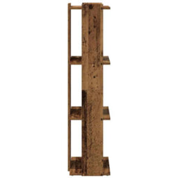 Berkfield Elegant Bookcase 3-Tier Old Wood 60X30X120 Cm Engineered Wood - thumbnail 5