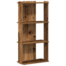 Berkfield Elegant Bookcase 3-Tier Old Wood 60X30X120 Cm Engineered Wood