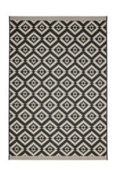 Melrose Eden Genesis Black Indoor Outdoor X-Large Area Rug 3mm Pile Height - 200/290Cm - thumbnail 5