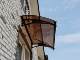 Canofix UK Canofix Door Canopy Pc 1000 Width X 1000 Projection (Black Bracket - Bronze Sheet) - thumbnail 5