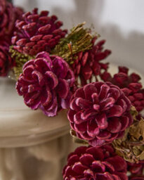 Dibor Cinnamon Pine Christmas Garland With Pine Cones And Cinnamon Scent - 120Cm - thumbnail 2