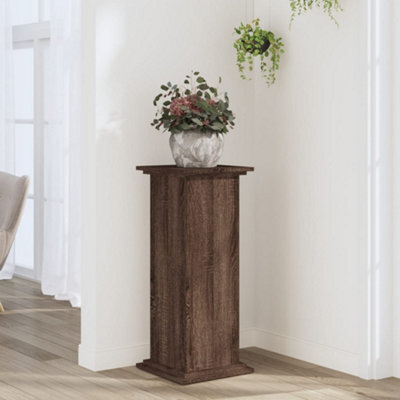 Walplus Plant Stand Brown Oak 33X33X80 Cm Engineered Wood - image 1
