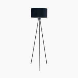 Pacific Lifestyle Black Metal Tripod Floor Lamp For Living Room - thumbnail 7