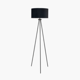 Pacific Lifestyle Black Metal Tripod Floor Lamp For Living Room - thumbnail 8