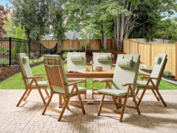 Beliani Set Of 6 Back/seat Cushions Java/amantea Premium 50 X 71 Cm Green - thumbnail 2