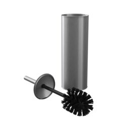 GoodHome Koros Brushed Chrome Effect Stainless Steel Toilet Brush & Holder - thumbnail 2