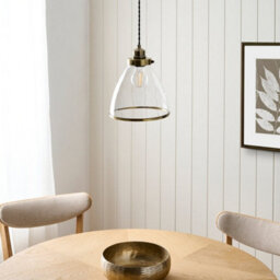 Pagazzi Lighting Pagazzi Brunswick Easy-Fit Antique Brass Pendant - thumbnail 4