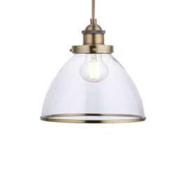 Pagazzi Lighting Pagazzi Brunswick Easy-Fit Antique Brass Pendant - thumbnail 6