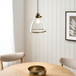 Pagazzi Lighting Pagazzi Brunswick Easy-Fit Antique Brass Pendant - thumbnail 3