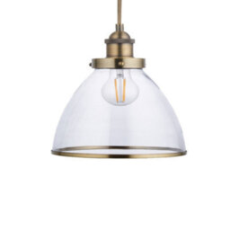 Pagazzi Lighting Pagazzi Brunswick Easy-Fit Antique Brass Pendant - thumbnail 8