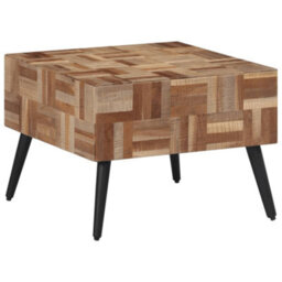 Berkfield Coffee Table Grey 55X55X40 Cm Solid Reclaimed Teak - thumbnail 2
