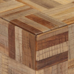 Berkfield Coffee Table Grey 55X55X40 Cm Solid Reclaimed Teak - thumbnail 5
