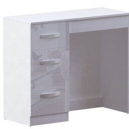 Lassic Vida Designs Hulio White 3 Drawer Bedroom Vanity Dressing Table - thumbnail 9