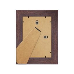 "17X17"" Walnut Picture Frame - 17X17"" Square Frame With 16X16"" Mount For 17X17""/16X16"" Pictures Moderrn Style Thin Edge, 1 Pack" - thumbnail 3