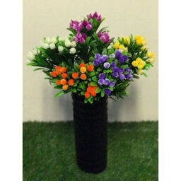 Best Artificial 34Cm Yellow Dahlia Flower Spray For Display Planter - thumbnail 2