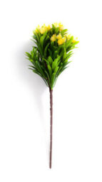 Best Artificial 34Cm Yellow Dahlia Flower Spray For Display Planter