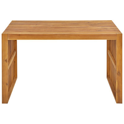 Wyld And Coco Garden Dining Set 5-Piece Solid Acacia Table And 4 Stools, 120Cm X 70Cm - image 1