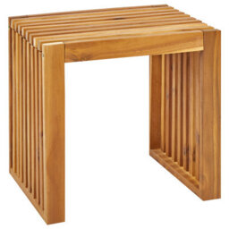 Wyld And Coco Garden Dining Set 5-Piece Solid Acacia Table And 4 Stools, 120Cm X 70Cm - thumbnail 7