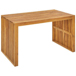Wyld And Coco Garden Dining Set 5-Piece Solid Acacia Table And 4 Stools, 120Cm X 70Cm - thumbnail 6