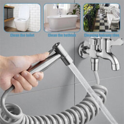Handheld Bidet Toilet Sprayer Set - Stainless Steel,kit With 2M Hose