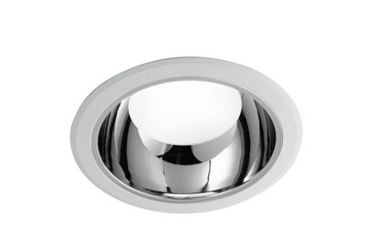 Luminosa Lighting Luminosa Mack Led Downlight Anti-Glare, White With Chrome Reflector, 4000K