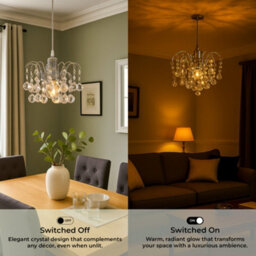 Innoteck Faceted Oriel Pendant Light Shade - Clear - thumbnail 6