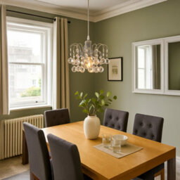 Innoteck Faceted Oriel Pendant Light Shade - Clear - thumbnail 7