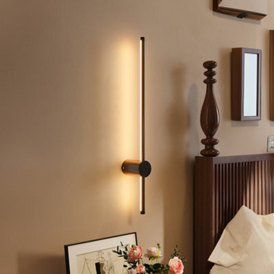 Thehotsale Black 360 Degree Rotatable Led Straight Wall Light,l 60Cm,warm White - image 1