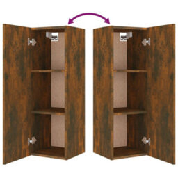 Berkfield Classic 5 Piece Tv Cabinet Set Smoked Oak Engineered Wood - thumbnail 9