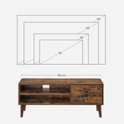 "LEDREM Southville Tv Stand For Tvs Up To 55""" - thumbnail 5