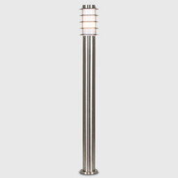 Valuelights Wharf Modern Outdoor Stainless Steel Bollard Lantern Light Post - 1 Metre - thumbnail 2