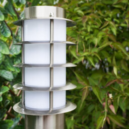 Valuelights Wharf Modern Outdoor Stainless Steel Bollard Lantern Light Post - 1 Metre - thumbnail 6