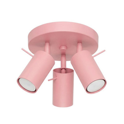 Luminosa Lighting Luminosa Ring Ceiling Spotlight Clusters Pink 3X Gu10 - image 1