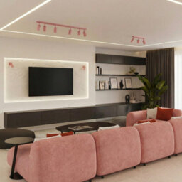 Luminosa Lighting Luminosa Ring Ceiling Spotlight Clusters Pink 3X Gu10 - thumbnail 9