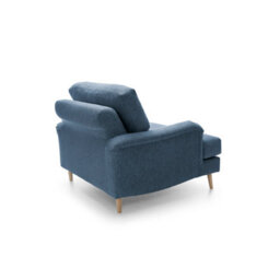 Abakus Direct Harper Chenille Armchair Dark Blue - thumbnail 5