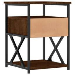 Berkfield Bedside Cabinets 2 Pcs Brown Oak 40X42X55 Cm Engineered Wood - thumbnail 9