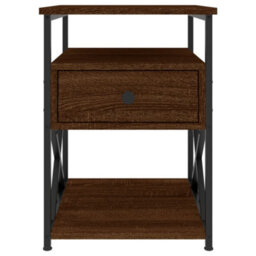 Berkfield Bedside Cabinets 2 Pcs Brown Oak 40X42X55 Cm Engineered Wood - thumbnail 6