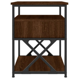 Berkfield Bedside Cabinets 2 Pcs Brown Oak 40X42X55 Cm Engineered Wood - thumbnail 8