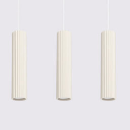 Sollux Lighting Karbon Aluminum Beige 3 Lights Minimalist Pendant Ceiling Light - thumbnail 4