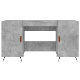 Berkfield Desk Concrete Grey 140X50X75 Cm Engineered Wood - thumbnail 6