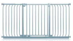 Safetots Elite Pressure Safety Gate, 161Cm - 170Cm, Matt Grey, Pressure Fit Stair Gate - thumbnail 1