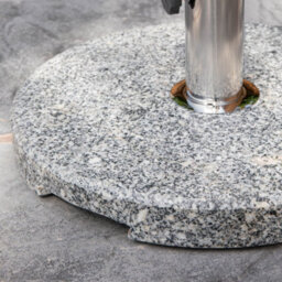 Samuel Alexander 15Kg Round Granite Garden Parasol Or Umbrella Base Weight Stainless Steel Pole - thumbnail 6